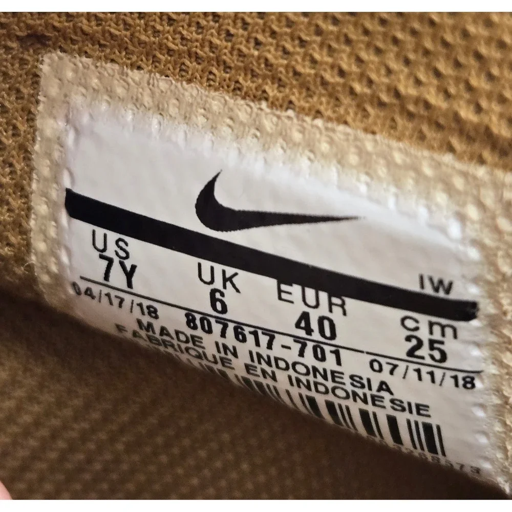 Nike YOUTH Air Force 1 High LV8 (GS)‎ WHEAT SIZE 7Y, FITS WOMEN'S 8.5 LAX